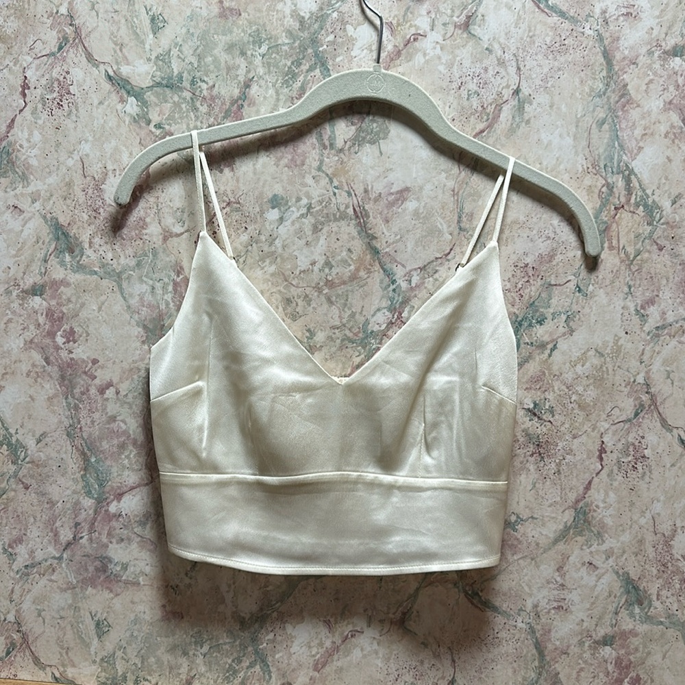 Satin Crop Top